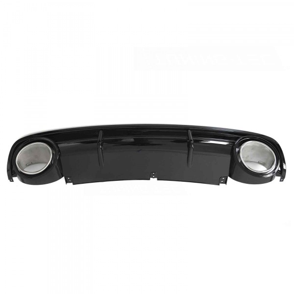 Diffuseur arriere AUDI A6 C6 04-11 - Look RS6 - Noir brillant