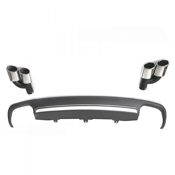 Diffuseur arriere AUDI A6 C7 10-15 - Look S6