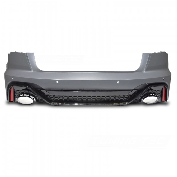 Pare choc arriere AUDI A6 C8 4A berline 18-22 - Look RS6 - Noir