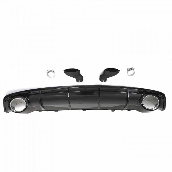 Diffuseur arriere AUDI A7 C7 sportback 14-18 - Look RS7 - Noir Brillant