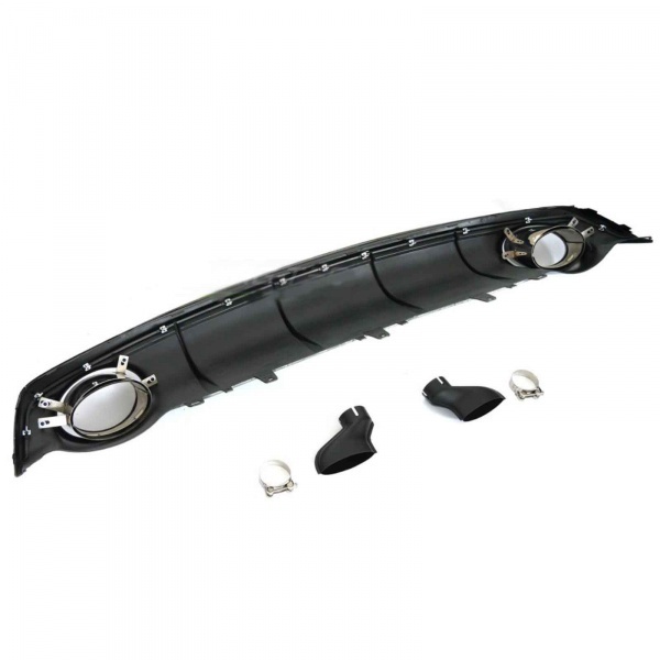 Diffuseur arriere AUDI A7 C7 sportback 14-18 - Look RS7 - Noir Brillant