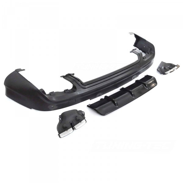 Diffuseur arriere AUDI Q7 4L 05-15 - Look RS - Noir