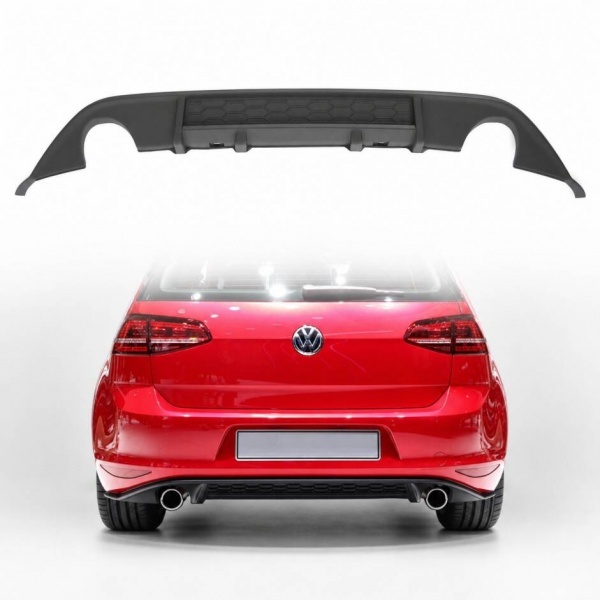Diffuseur arriere double look GTI VW GOLF 7 12-17