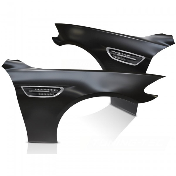 2 Ailes avant look M5 avec prises d’air chromées pour BMW Série 5 F10 / F11 10-16