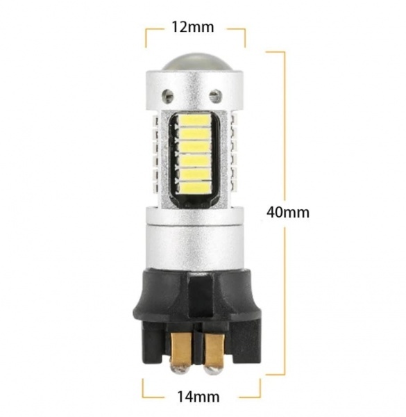 1 Ampoule 30 LED 4014 PW24W PWY24W - Blanche