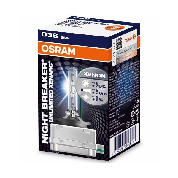 OSRAM D3S Xenon 66340XNB Night Breaker Unlimited Xenarc