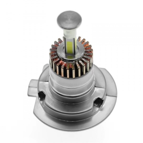 2 Ampoules LED H7 360° ultra mini ventilées 14000lumens 6300K - Blanc