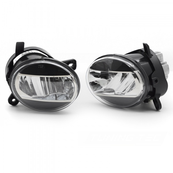 Antibrouillards LED AUDI A4 07-11 A6 08-11 Q5 8R - Noir Chrome