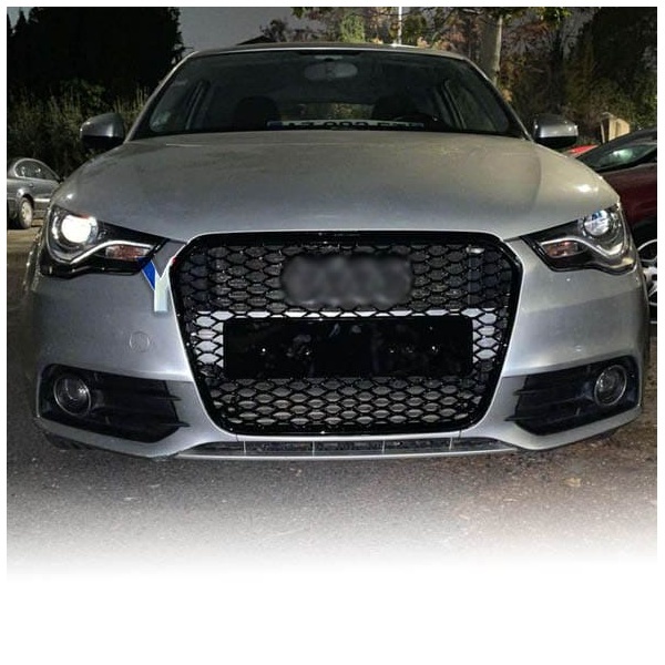 Grille calandre Audi A1 8X 10-14 - Nid d'abeille RS1 - Noir