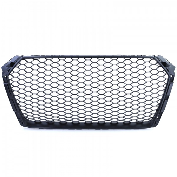 Grille calandre Audi A4 B9 modele 15-19 - look RS - Noir Mat