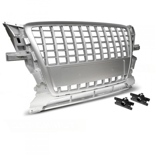 Grille calandre Audi Q5 - look S phase 1 - Argent - PDC