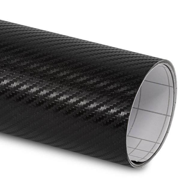 Film covering carbone 3D noir 152 cm anti-bulles vendu au mètre