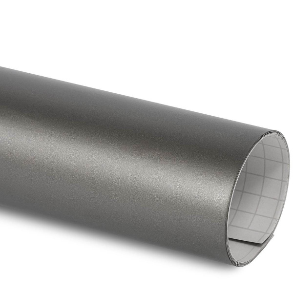 Film covering Premium Matt gris argent mat 152 cm anti-bulles vendu au mètre
