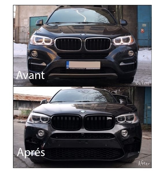 Pare choc avant BMW X6 F16 14-18 look X6M - PDC