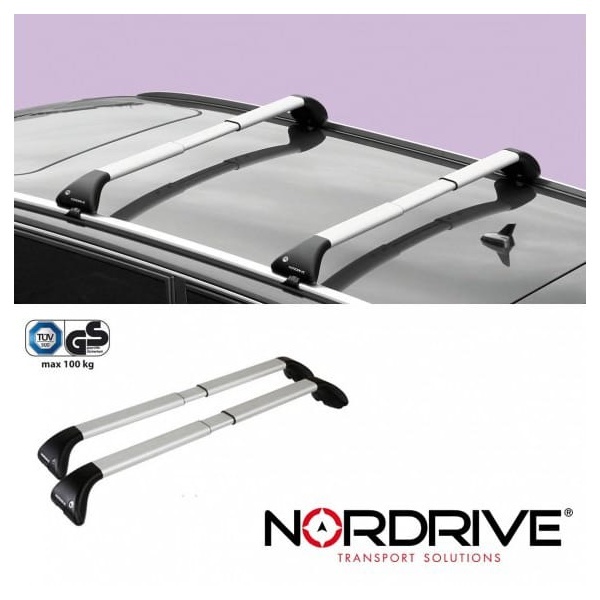NORDRIVE Barres de toit SNAP Alu BMW serie 5 E61
