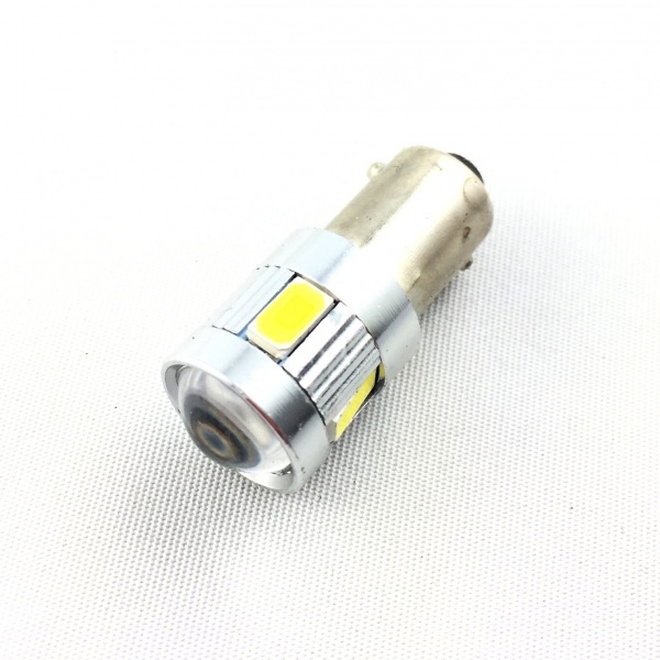 H6W LED 3D 6 SMD-Lampe - Anti-OBD-Fehler - Bax9s-Basis - Reinweiß