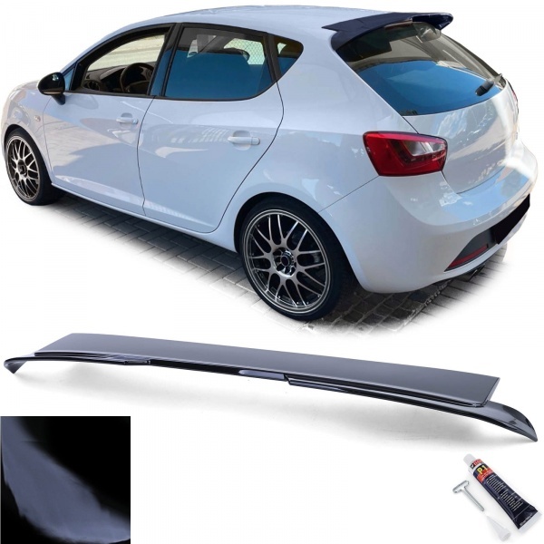 Becquet spoiler de toit - Seat Ibiza 6J 08-17 5 portes - noir brillant