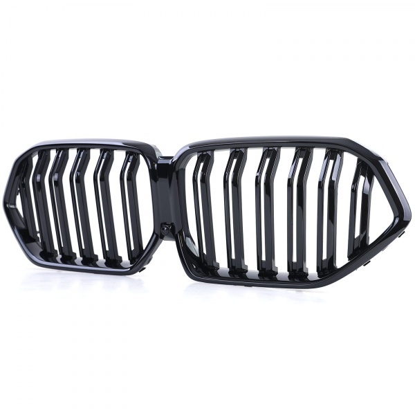 Grille calandre BMW Serie X6 G06 19-23 - look M - Noir Brillant