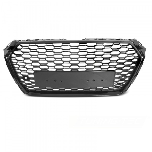 Grille calandre Audi A4 B9 15-19 - look RS - Noir Brillant PDC