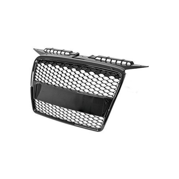 Grille calandre Audi A3 8P 05-08 - Nid d'abeille - Noir brillant