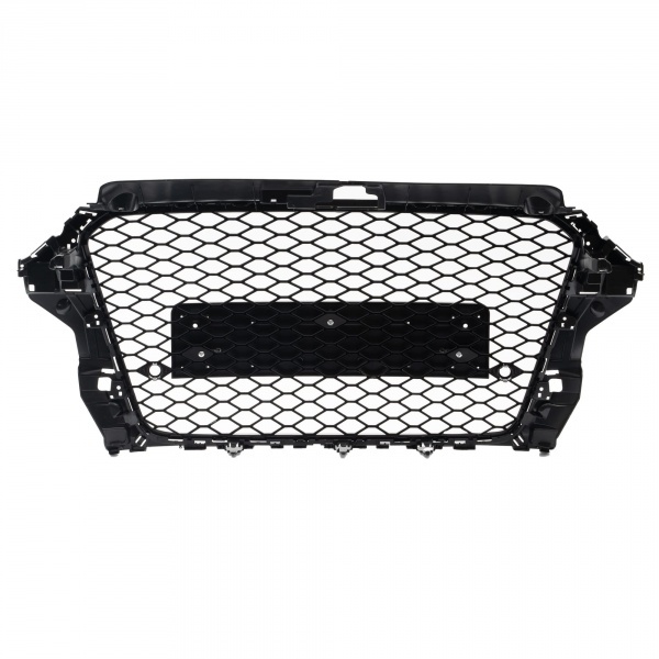 Grille calandre Audi A3 8V 12-16  - look RS3 - Noir Laqué Brillant + capteurs