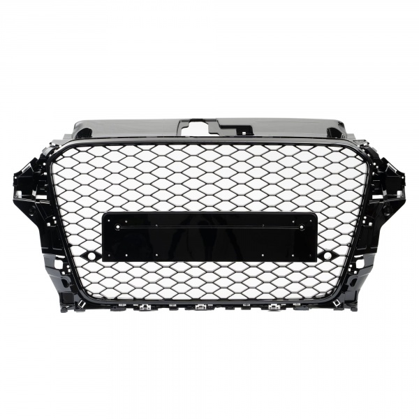 Grille calandre Audi A3 8V 12-16  - look RS3 - Noir Laqué Brillant + capteurs