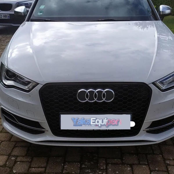 Grille calandre Audi A3 8V - look RS3 - Noir