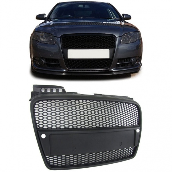 Grille calandre Audi A4 B7 04-08 - noir - look RS4 - PDC