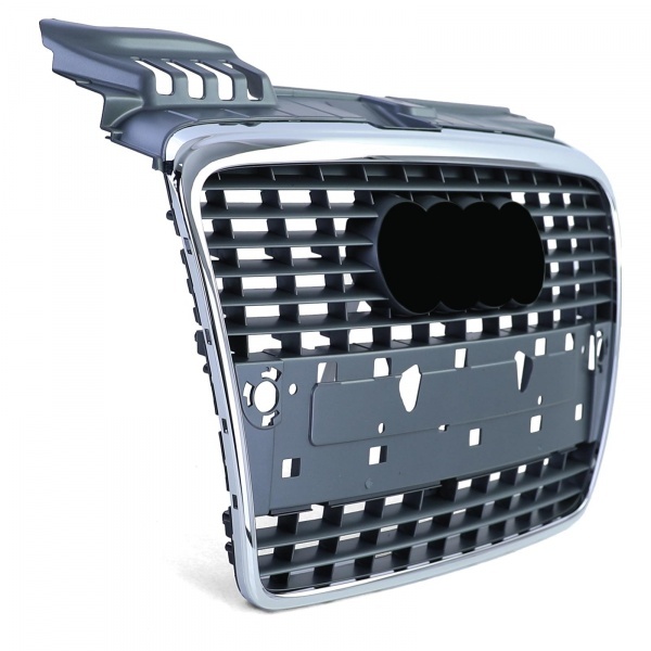Grille calandre Audi A4 B7 04-08 - noir chrome - look sline - PDC