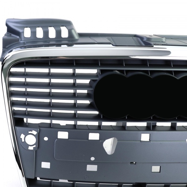 Grille calandre Audi A4 B7 04-08 - noir chrome - look sline - PDC