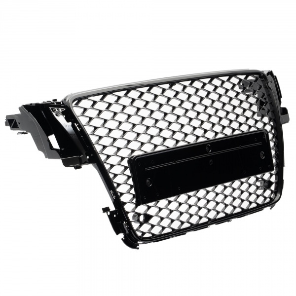 Grille calandre Audi A5 07-11 - look RS5 - Noir Laqué PDC