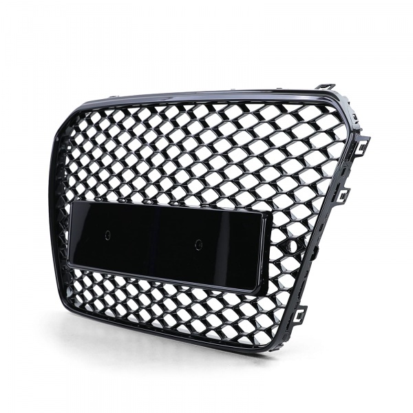 Grille calandre Audi A5 8T 11-17 - look RS5 - Noir Laqué