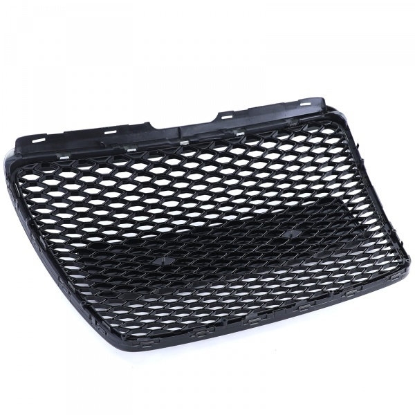Grille calandre Audi A6 C6 4F 08-11 - look RS6 - Noir Laqué