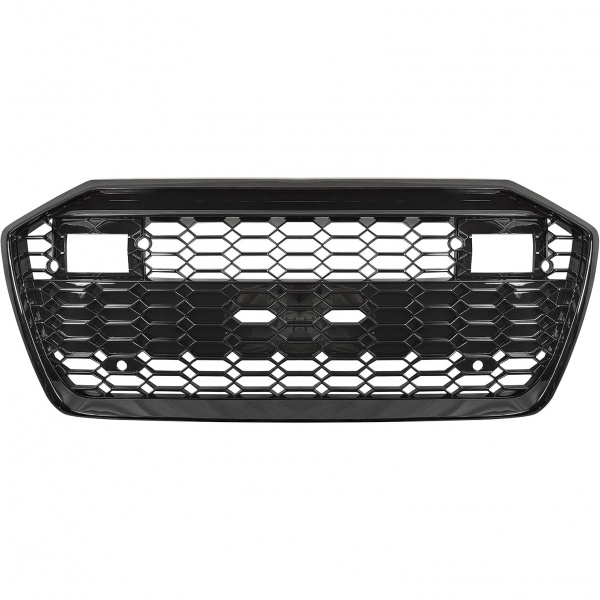 Grille calandre Audi A6 C8 18-22 - Noir brillant  - look RS6