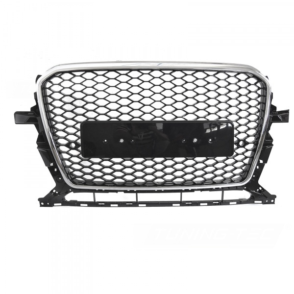 Calandre avant look RS noir brillant / chrome avec PDC pour Audi Q5 8R 12-16