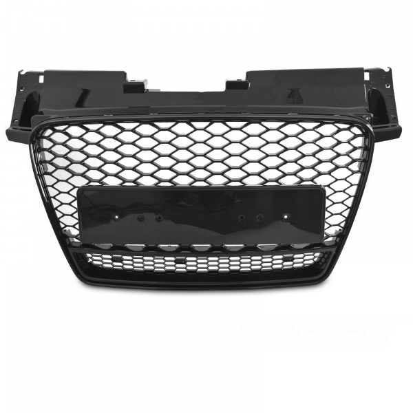 Grille calandre Audi TT 8S - look TTRS quattro 14-18 - Noir Brillant