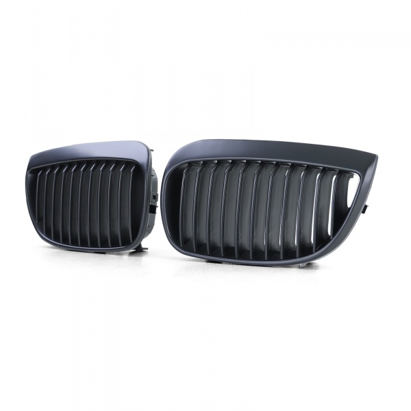 Grilles calandre BMW Serie 1 E81  E87 04-07 - Noir Mat