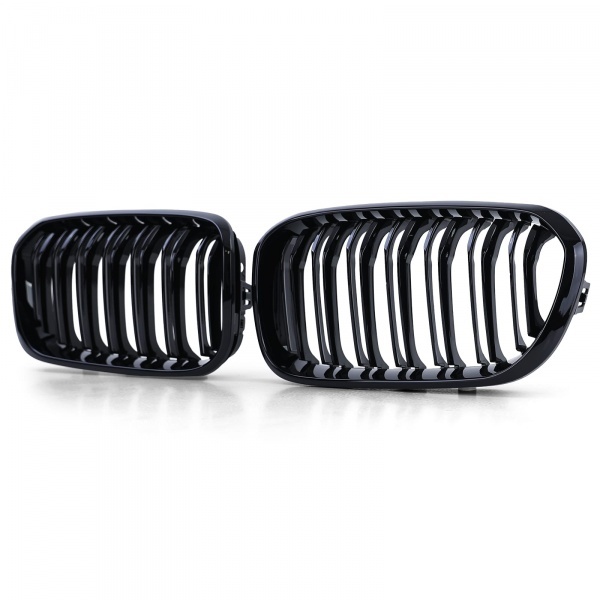 Grilles calandres BMW Serie 1 F20 F21 LCI 15-18 - Noir Brillant