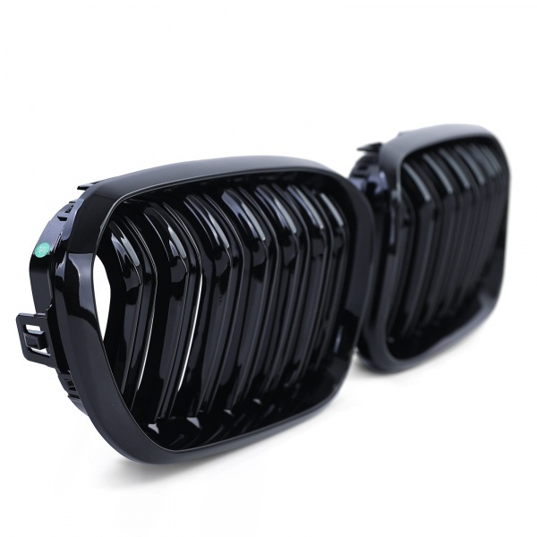 Grilles calandres BMW Serie 1 F20 F21 LCI 15-18 - Noir Brillant