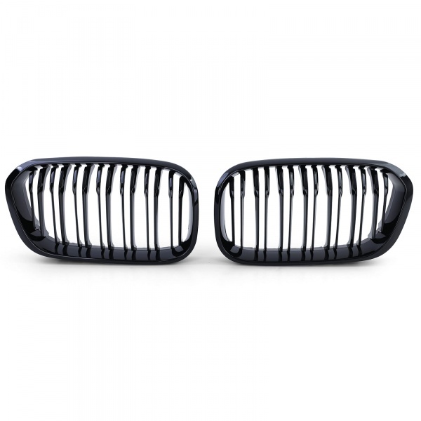 Grilles calandres BMW Serie 1 F20 F21 LCI 15-18 - Noir Brillant