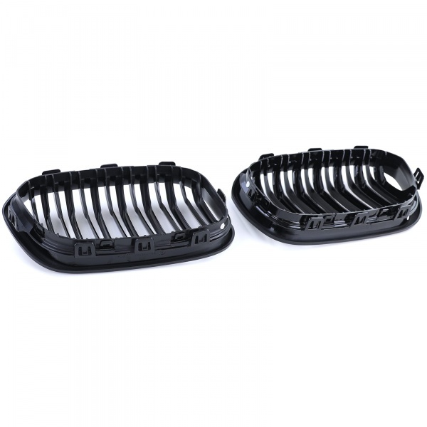 Grilles calandres BMW Serie 1 F20 F21 LCI 15-18 - Noir Brillant