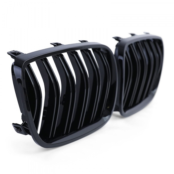 Grilles calandre BMW X3 (E83) 06-11 - Noir look M 6 lames