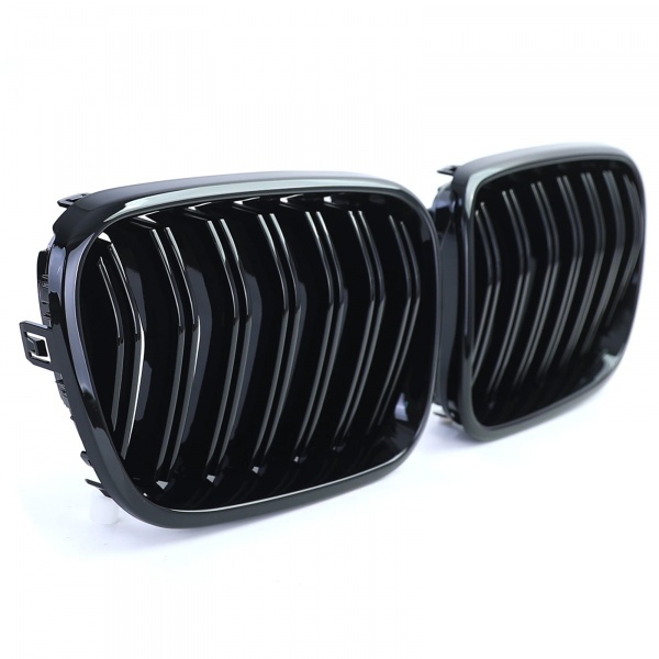 Grilles calandre BMW X3 F25 10-14 look M - Noir Brillant