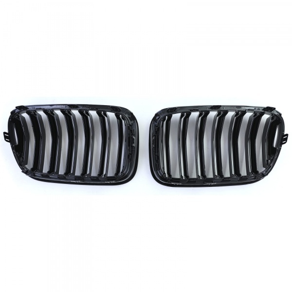 Grilles calandre BMW X3 F25 10-14 look M - Noir Brillant