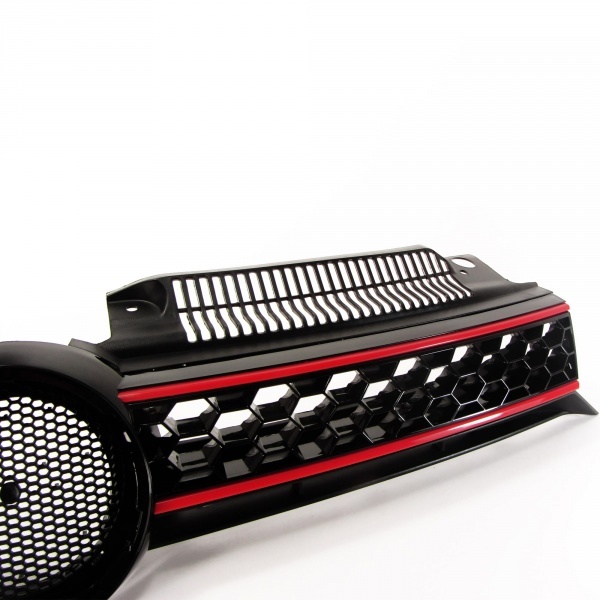 Grille calandre VW Golf 6 (VI) - look GTI - Noir