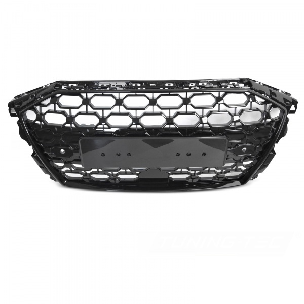 Grille calandre Audi A3 8Y 19-24 - Nid d'abeille RS3 - Noir laqué