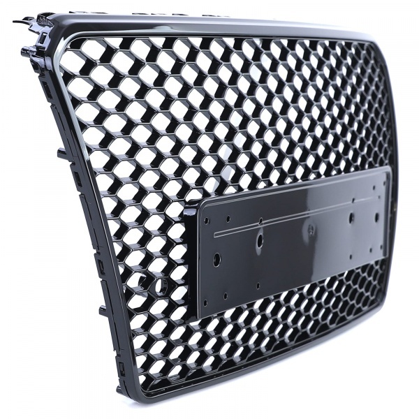 Grille calandre Audi A7 C7 4G 10-14 - Noir brillant - look RS7