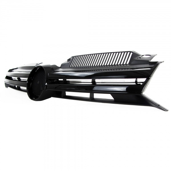 Grille calandre VW Golf 6 (VI) - look R - FullBlack - Noir