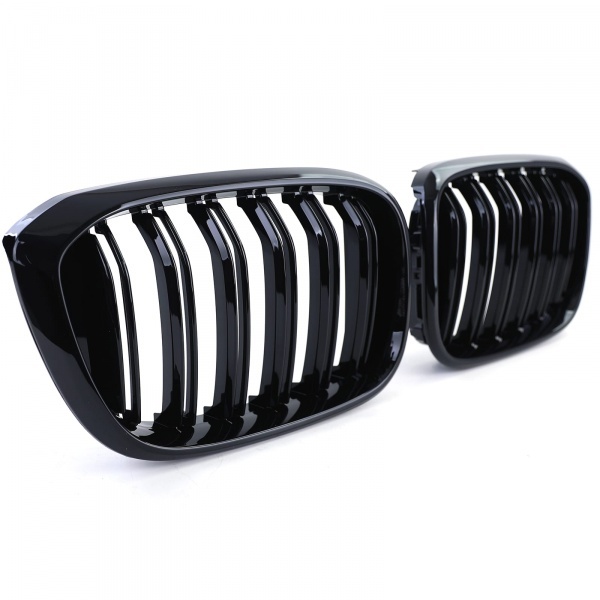 Grilles calandre BMW X3 G01 X4 G02 17+ - Noir brillant - look Mperf