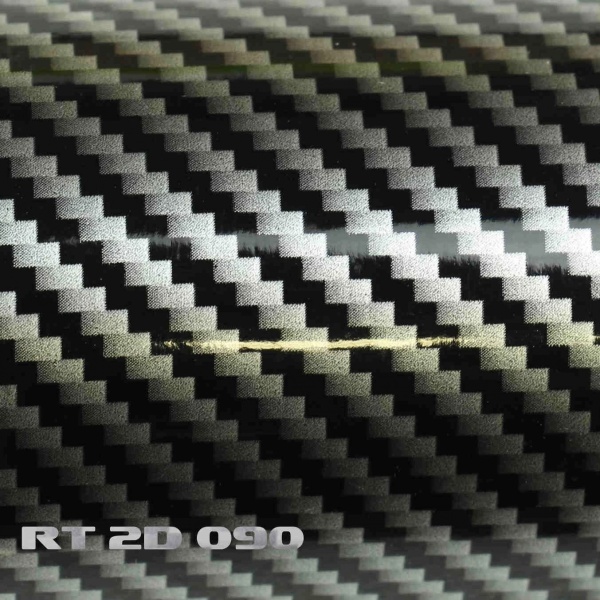 Vinyl adhesif 2D-B Carbone noir brillant au metre / 150cm